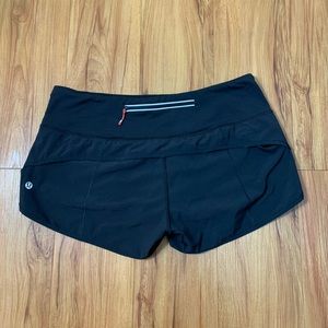 Lululemon Speed Black Running Short *4-way Stretch